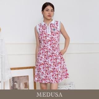 【MEDUSA 曼度莎】現貨-網球運動風碎花休閒洋裝（M-XL）｜短洋裝 休閒洋裝(305-73506)