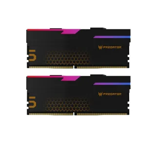 【Acer 宏碁】Predator Hermes RGB DDR5-6800 32GB超頻桌上型記憶體 黑色(16G*2 CL32)