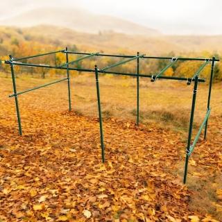 【POKO植物鐵管棚架】20mm加厚粗管120*240cm 組合款(植物栽架 庭院蔬果 有機室 爬藤支架 陽臺架 攀藤架)