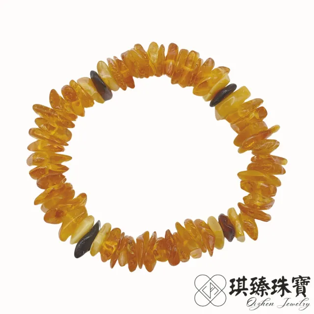 【琪臻珠寶】天然琥珀蜜蠟原礦多角型手串手鍊(隨形造型_血珀_老蜜蠟原礦琥珀_618狂歡節_限時搶購)