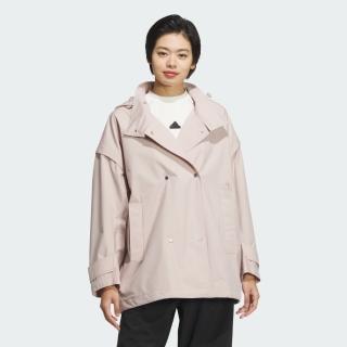 【adidas 愛迪達】LUXFLOW 連帽風衣外套 女 JG8165