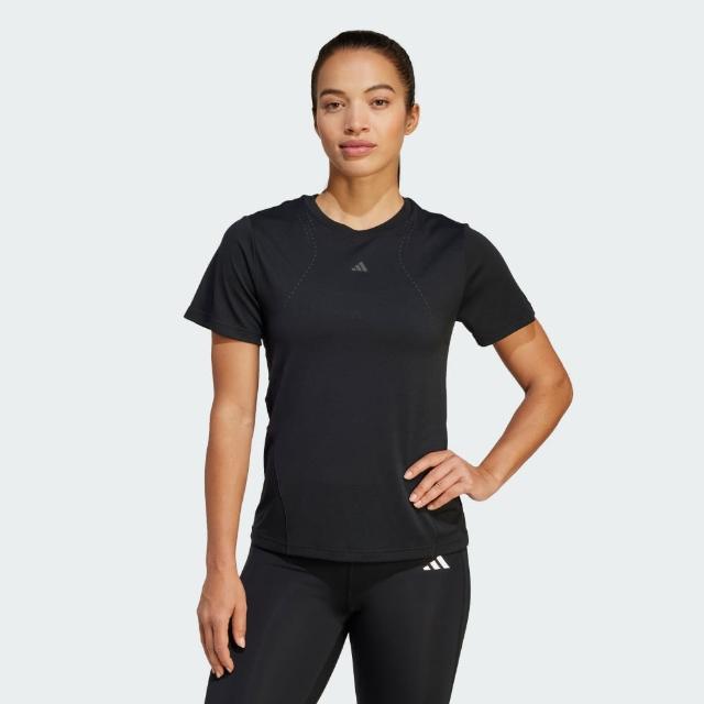 【adidas 愛迪達】DESIGNED FOR TRAINING 短袖上衣 T恤 乾爽 女 IX7865