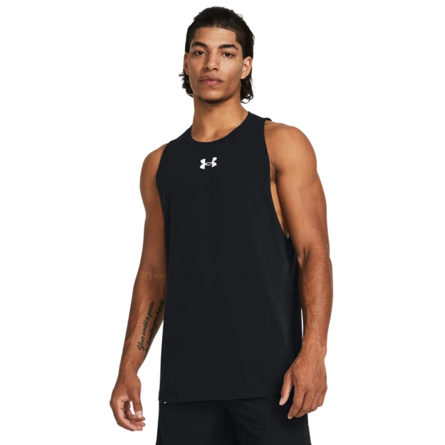 UNDER ARMOUR UA 男 BASELINE COTTON 背心_1361901-005(黑色)