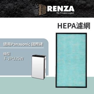 【RENZA】適用 Panasonic 國際牌 F-JPU25W 空氣清淨機 空間除菌脫臭機(HEPA濾網 濾芯 濾心)