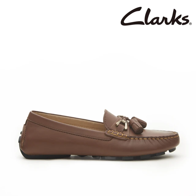 Clarks 女鞋 Quilto Step 柔軟舒適真皮流蘇莫卡辛鞋 豆豆鞋(CLF80714C)