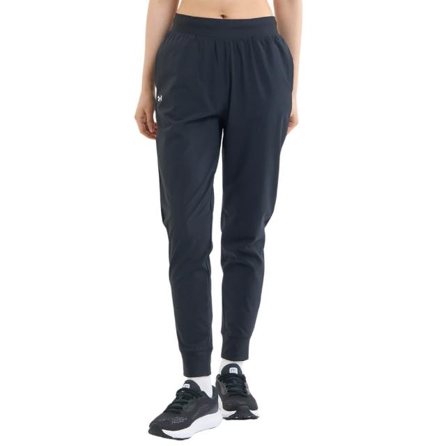 【UNDER ARMOUR】UA 女 ArmourSport Woven 運動長褲_1382727-001(黑色)