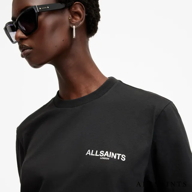 【ALLSAINTS】FLEURIR 純棉花卉LOGO短袖T恤 W096JB(常規版型)