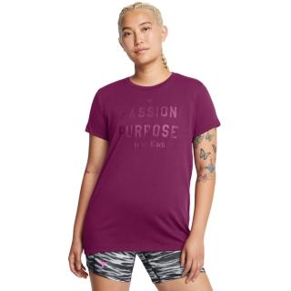 【UNDER ARMOUR】UA 女 巨石強森 Project Rock HWT Passion 短袖T-Shirt 1387500-505(紫色)