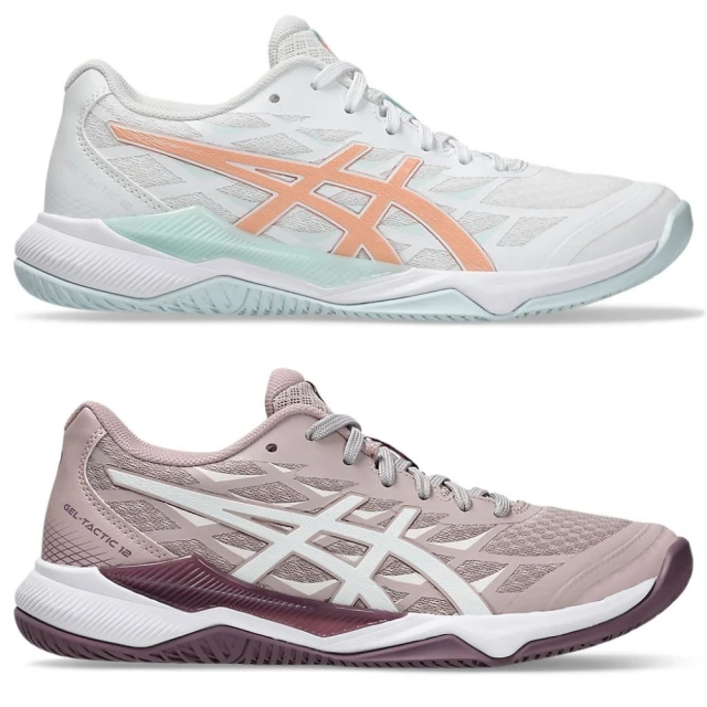 asics 亞瑟士 GEL-TACTIC 12 女款 排球鞋 一般楦(1072A092-102-700 白柔橘 玫瑰白 亞瑟膠 室內球場鞋)