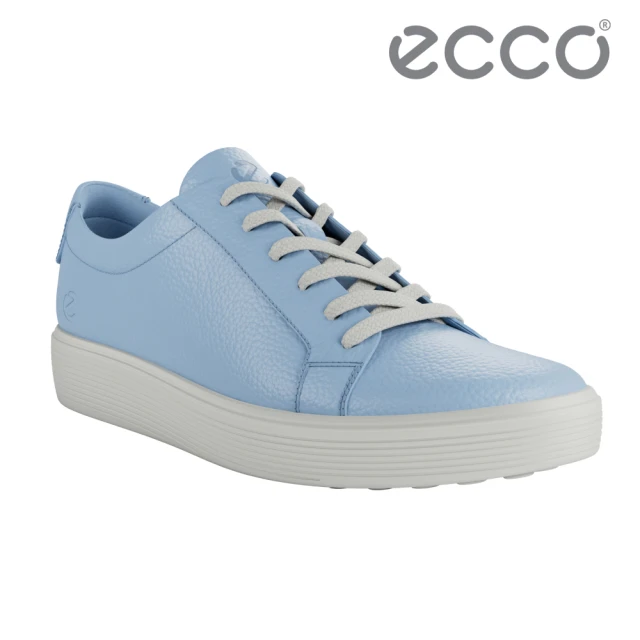 ecco SOFT 60 W 柔酷輕盈百搭皮革休閒鞋 女鞋(藍紫色 21920301406)