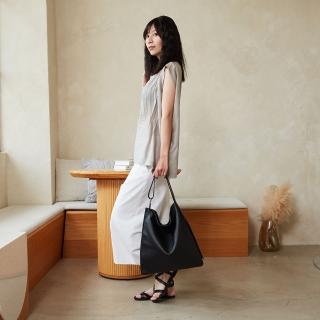 【Darker Than Black】真皮 lsosceles Triangle Hobo Bag 等腰三角側背包/納帕牛皮(真皮包/