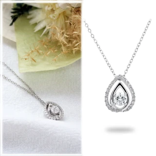 【Vividventure 亞帝芬奇】GIA 30分 DSI2 3VG 八心八箭 天然鑽石 項鍊 輕雨(14K金台+14K金鍊)