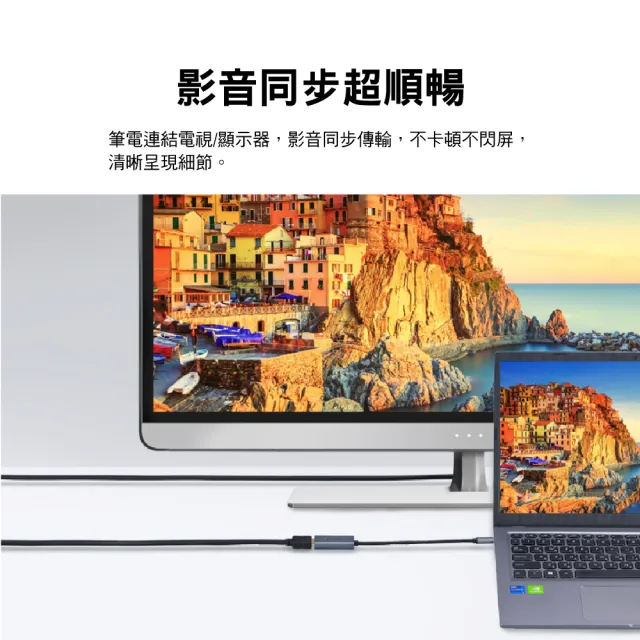 【-PX 大通】2年保固免設定 Type C 轉接HDMI HUB集線器USB-C to HDMI 4K影音傳輸轉接器手機筆電(UCH1H-PRO)