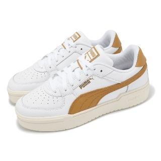 【PUMA】休閒鞋 Ca Pro Classic 男鞋 女鞋 白 橘 微厚底 復古網球鞋 情侶鞋 小白鞋(380190-58)