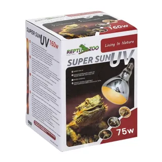 【REPTI ZOO】全光譜太陽燈 爬蟲加熱燈UVA UVB 75W取暖燈POWERSUN燈泡(REPTIZOO/適用陸龜.爬蟲類)