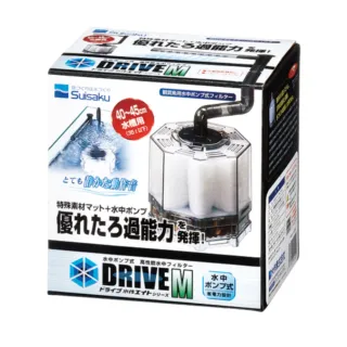 【Suisaku 水作】內置過濾器 沉水過濾器 DRIVE M 水妖精 含雨淋管(電動沉水馬達水妖精 F1209)