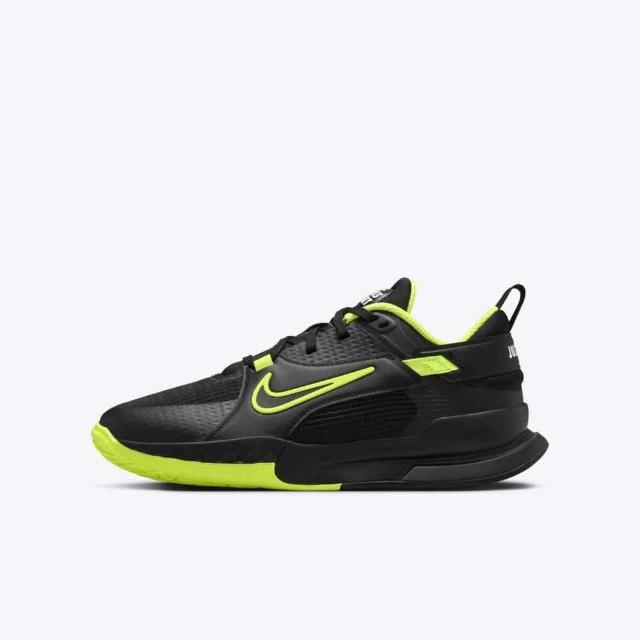 【NIKE 耐吉】Kids Crosscourt GS 大童 籃球鞋 運動 訓練 室內 緩震 黑綠(FN2231-001)