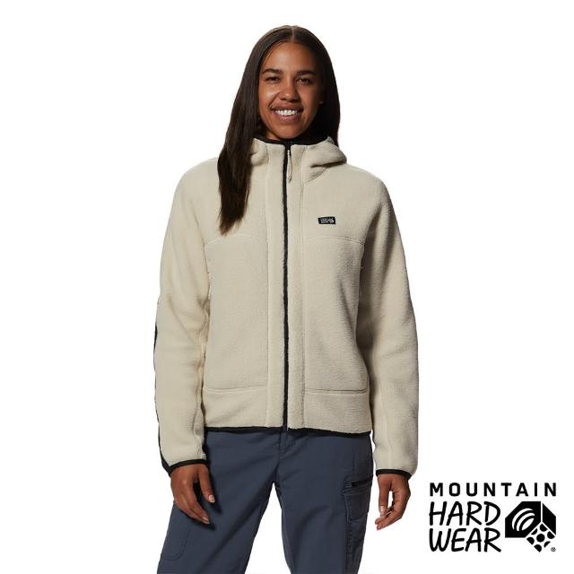 【Mountain Hardwear】HiCamp Fleece Hoody 刷毛保暖連帽外套 女款 貝殼白 #2104271