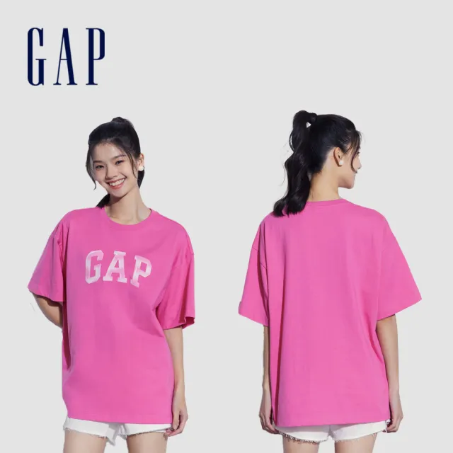 【GAP】男女裝 Logo圓領短袖T恤-多款任選(465273&460841&463174&460846&465581)