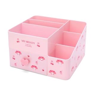 【SANRIO 三麗鷗】小熊裝扮系列 桌上型化妝品收納架 彩妝收納盒 美樂蒂