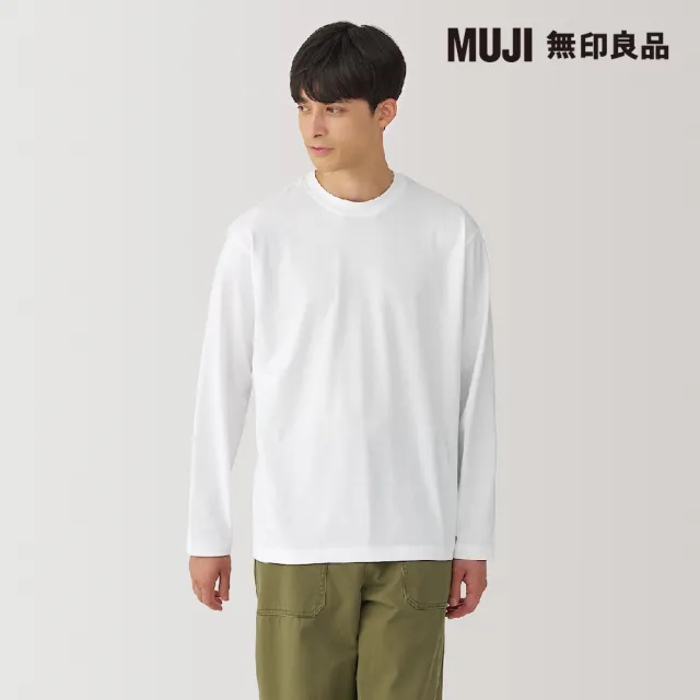 【MUJI 無印良品】男天竺圓領長袖T恤(共6色)