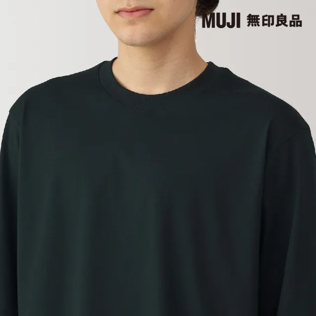 【MUJI 無印良品】男天竺圓領長袖T恤(共6色)