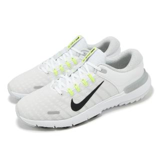 【NIKE 耐吉】高爾夫球鞋 Free Golf NN 男鞋 寬楦 白 黑 綠 防潑水 抓地 運動鞋(FQ7875-101)