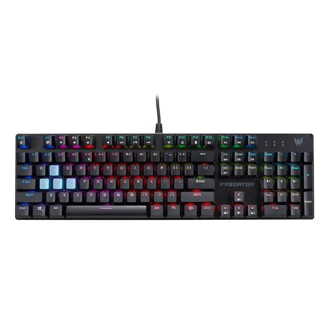 【Acer 宏碁】PREDATOR AETHON AETHON 303有線電競鍵盤(電競/鍵盤/有線/機械式/青軸)