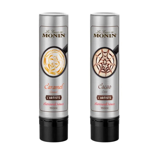 【MONIN】藝術家淋醬筆任選2入組 150ml/每瓶(咖啡拉花 烘焙DIY 情人節傳情 首選夥伴)