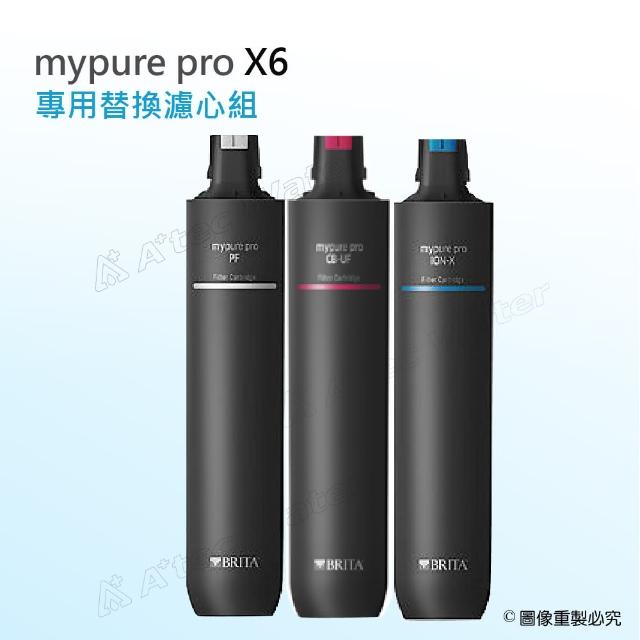 【BRITA】mypure pro X6專用替換濾心組