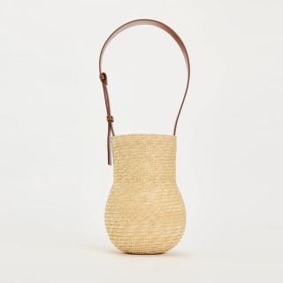 【巴黎精品】現貨+預購 草編包手提包渡假風單肩側揹包大容量流蘇編織包(葫蘆造型束口女包包a1hb64)