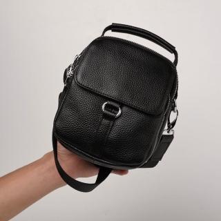 【巴黎精品】現貨+預購 側揹包真皮肩揹包(單肩牛皮手提多口袋男包包2色a1gs36)