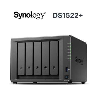 【Synology 群暉科技】搭 HAT3300 4TB x2 ★ DS1522+ 5Bay NAS 網路儲存伺服器