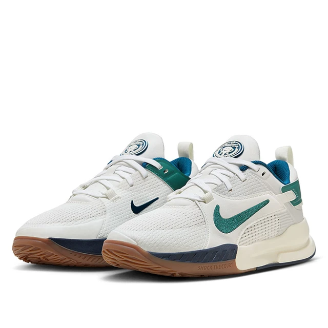 NIKE 耐吉 休閒鞋 女鞋 大童 運動鞋 KIDS CROSSCOURT GS 白綠 HM3715-131