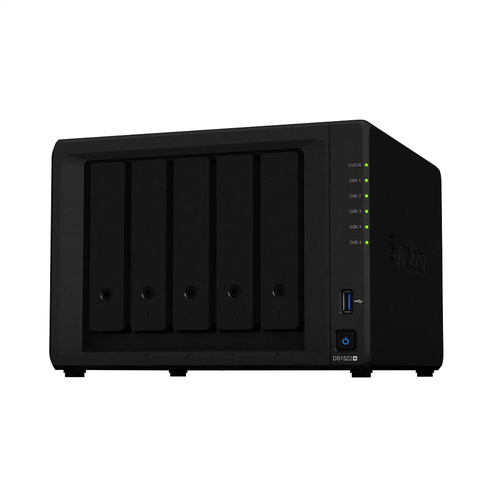 【Synology 群暉科技】搭 BeeDrive 2TB 行動備份 ★ DS1522+ 5Bay NAS 網路儲存伺服器