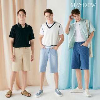 斷碼福利MAYDEW輕彈牛仔男五分褲3件(U)
