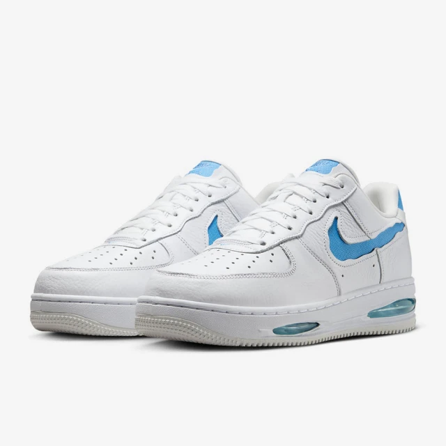 NIKE 耐吉 運動鞋 休閒鞋 板鞋 男鞋 女鞋 AIR FORCE 1 LOW EVO 大學藍 白 AF1 低筒 荔枝紋(HF3630101)