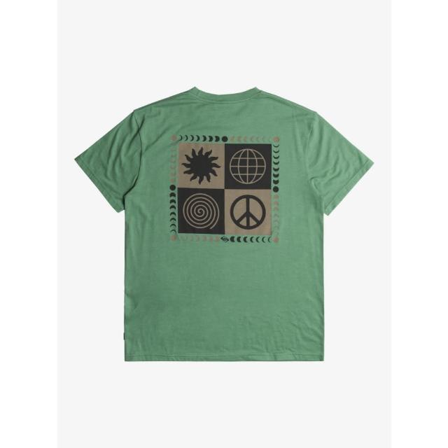 【Quiksilver】男款-PEACE PHASE SS TEE T恤-綠色(EQYZT07586-70)