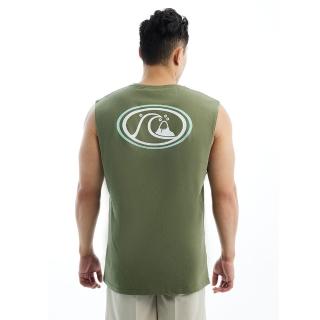 【Quiksilver】男款-ORBITAL BUBBLE MUSCLE 背心-軍綠色(TQYZT09550-72)