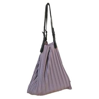 【BLUEORB】韓國 BLUEORB 2Way Each Bag 兩用皺褶托特包 肩背包-內附收納袋(薰衣草灰)