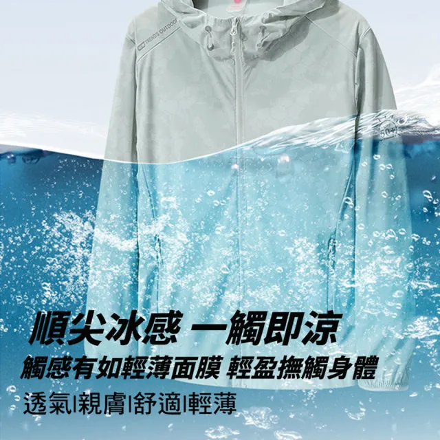 【NVDO】出清品   UPF50+超透氣冰感防曬連帽外套-三色可選(L-3XL/涼感外套/吸濕排汗/F146/售完不補)