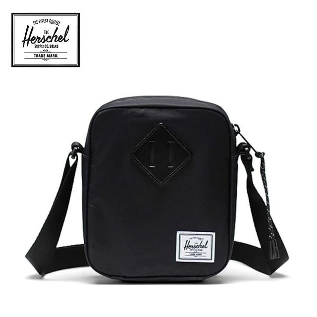 【Herschel】官方直營 側背包 小包 斜背包 防潑水 2.5L Heritage Crossbody 黑(11239-00001-OS)