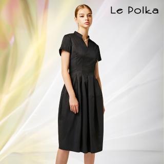 【Le Polka】優雅名媛設計款球狀洋裝-女