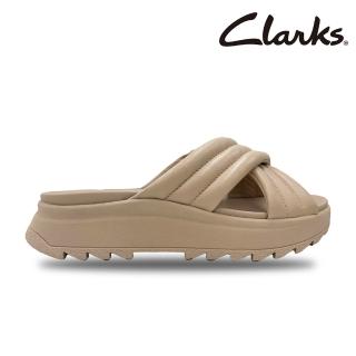 【Clarks】女鞋 Dash Lite Pad 輕盈厚底空氣感交叉拖鞋 厚底涼鞋(CLF80364S)