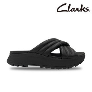 【Clarks】女鞋 Dash Lite Pad 輕盈厚底空氣感交叉拖鞋 厚底涼鞋(CLF80363S)