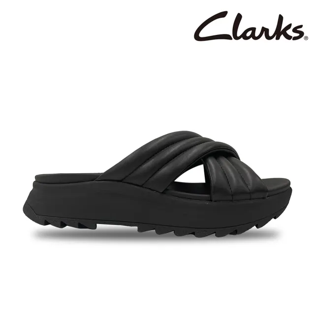 【Clarks】女鞋 Dash Lite Pad  輕盈厚底空氣感交叉拖鞋 厚底涼鞋(CLF80363S)