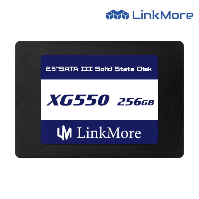 【LinkMore】XG550 256GB(2.5吋 SATAIII SSD 固態硬碟 TLC XG550-256GB 讀540M)