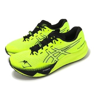 【asics 亞瑟士】越野跑鞋 Fujispeed 3 男鞋 螢光綠 黑 回彈 碳板 抓地 戶外 運動鞋 亞瑟士(1011B888751)