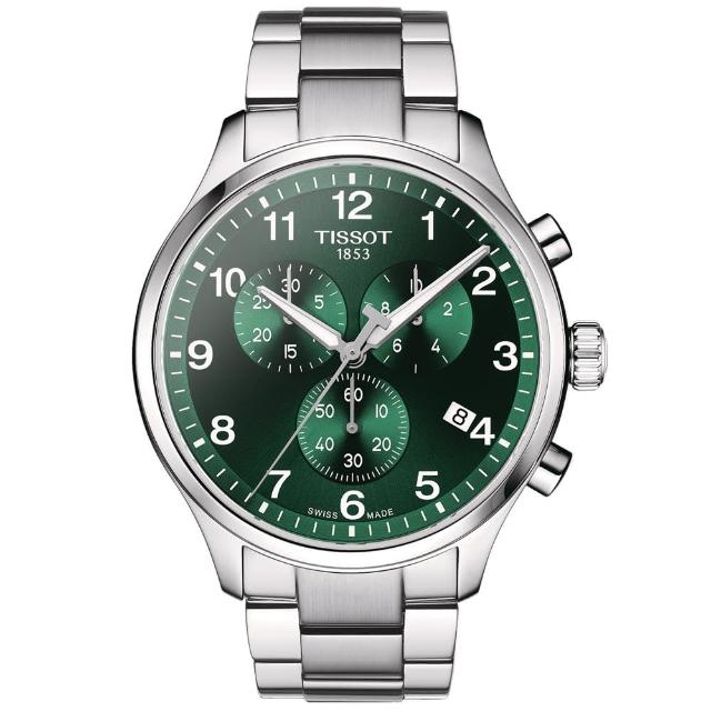 【TISSOT 天梭 官方授權】CHRONO XL 韻馳系列 三眼計時腕錶 女王節 禮物 推薦(T1166171109200)