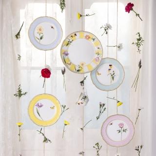 【NORITAKE】金邊骨瓷-日光香頌 圓盤21.5CM-四色任選(新品上市 原廠禮盒)